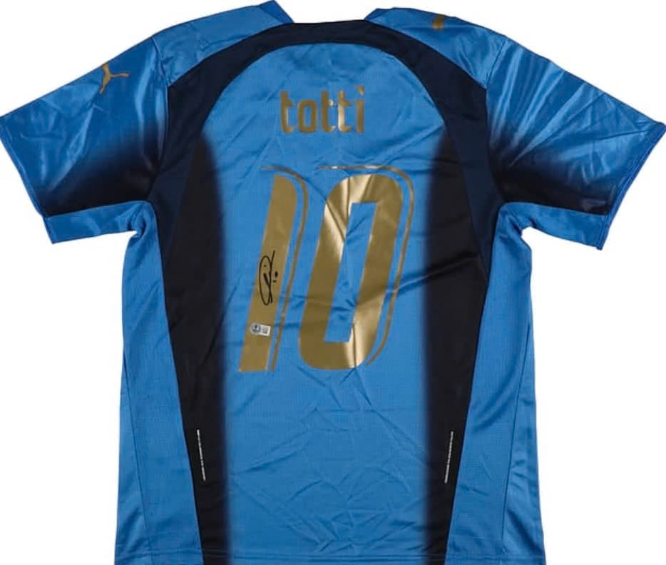 Authentique Maillot Italie signé Francesco Totti