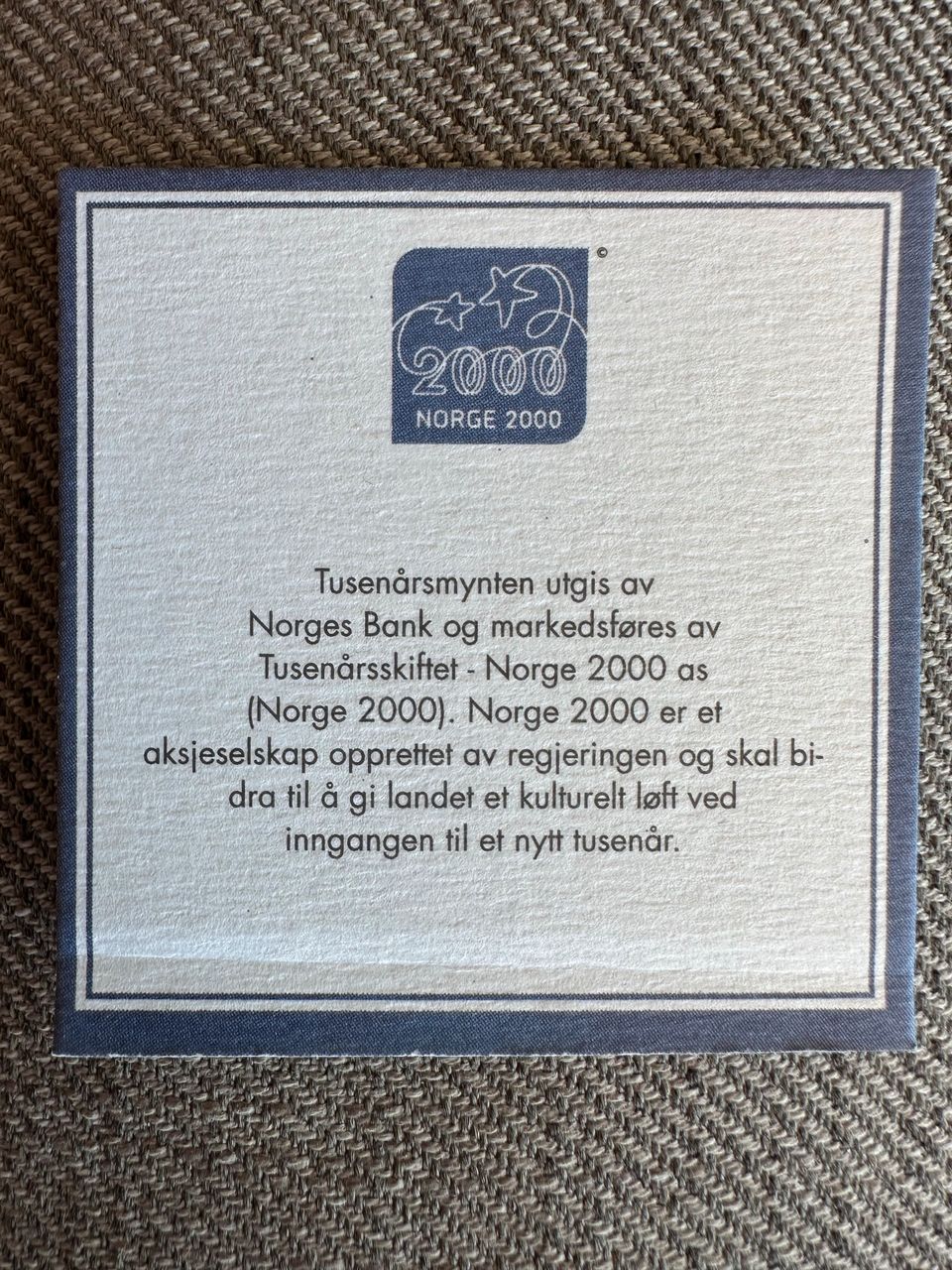 Pièce d'or 1500 NOK – Pièce du Millénaire