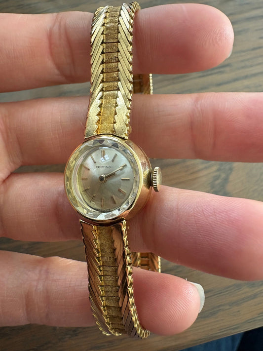 Montre Certina Femme Or 18 Carats Vintage Swiss Made