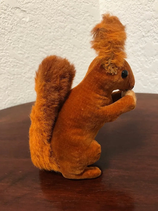 Écureuil Steiff 1934 en Velours Rouge-Brun (6")