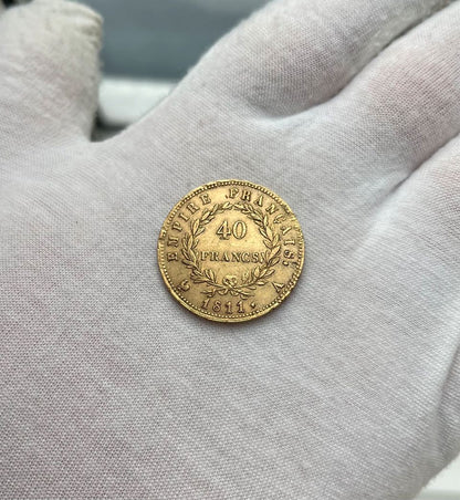 Pièce d'or 40 Francs Napoléon Bonaparte 1811A – Or 900