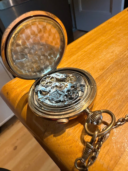 Montre de Poche Ancienne Or Double Capsule | Pièce Rare