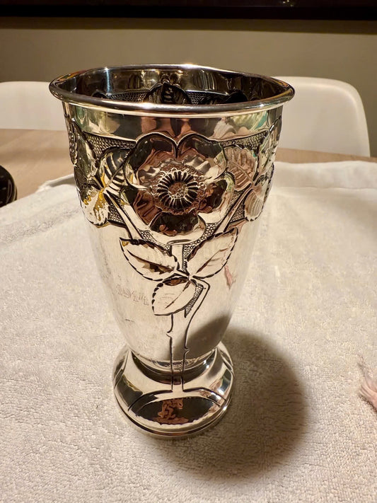 Vase Argent A. Frisch 830 S Art Nouveau