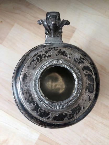 Cruche Argent Norvégienne M. AASE 830S Gravure Loge