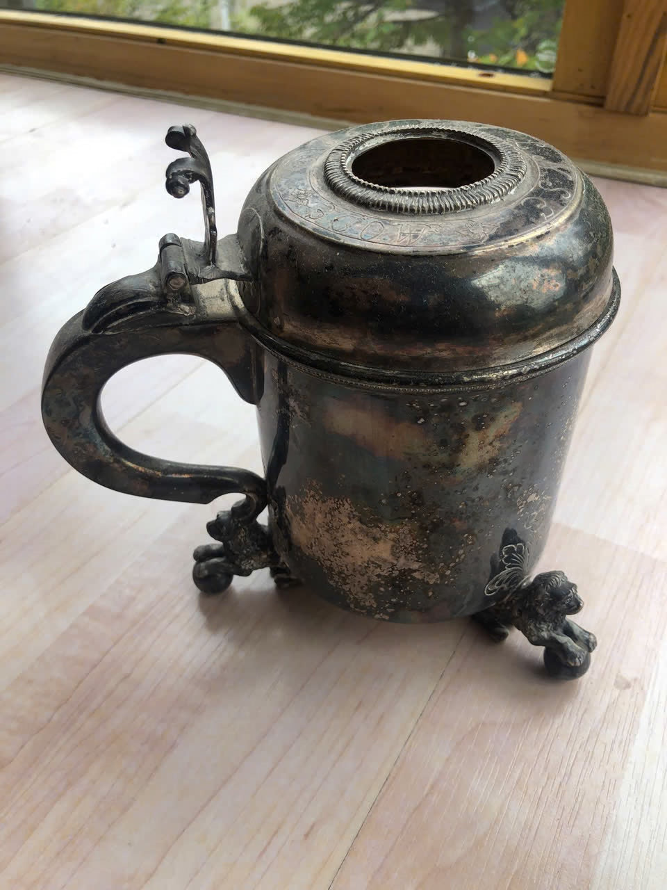 Cruche Argent Norvégienne M. AASE 830S Gravure Loge