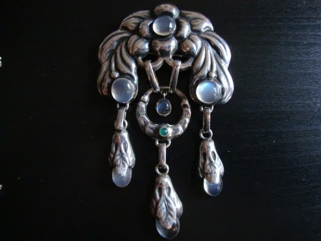 Broche Skønvirke Art Nouveau William Fuglede