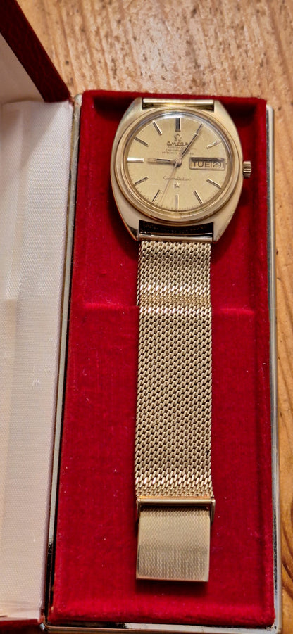 Montre Omega Constellation Vintage Années 70 — Plaquée Or Certifiée