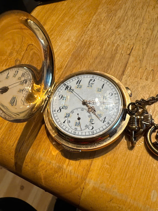 Montre de Poche Ancienne Or Double Capsule | Pièce Rare