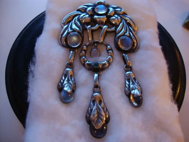 Broche Skønvirke Art Nouveau William Fuglede