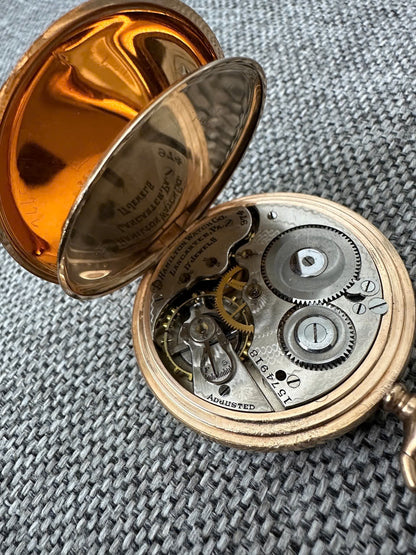 Montre de Poche Hamilton American Watch Co Or 14K | Vintage Rare