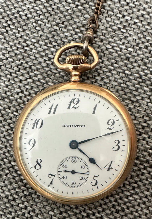 Montre de Poche Hamilton American Watch Co Or 14K | Vintage Rare