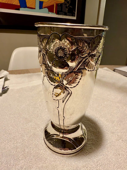 Vase Argent A. Frisch 830 S Art Nouveau