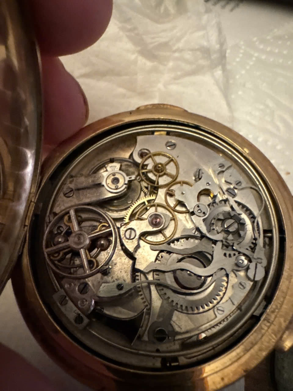 Montre de Poche Ancienne Or Double Capsule | Pièce Rare