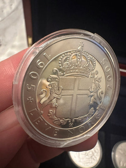 Collection 24 Médailles Norvégiennes Argent 925 – Certificats inclus