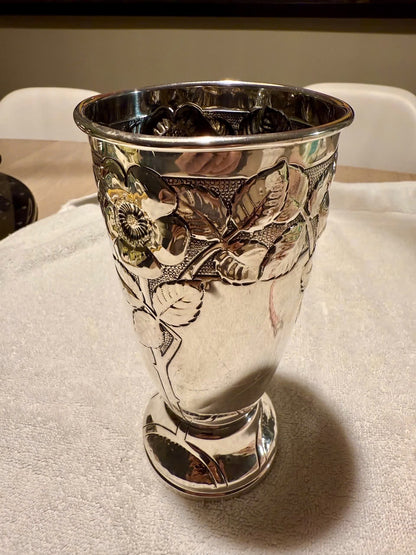Vase Argent A. Frisch 830 S Art Nouveau