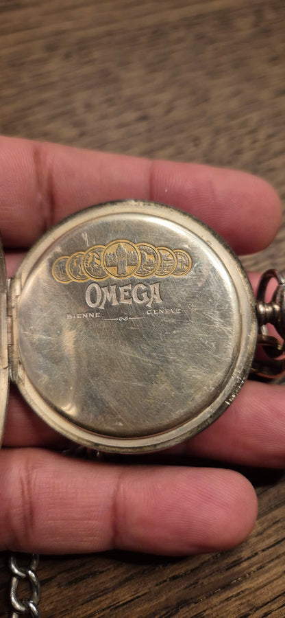 Montre de Poche Omega 1919-1921 Argent Massif | Vintage