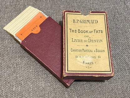 Jeu de cartes Le Livre du Destin 1890 Grimaud – Complet
