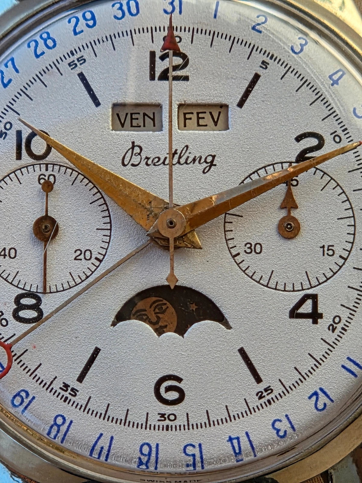 Chronographe Breitling Datora vintage – Années 50/60