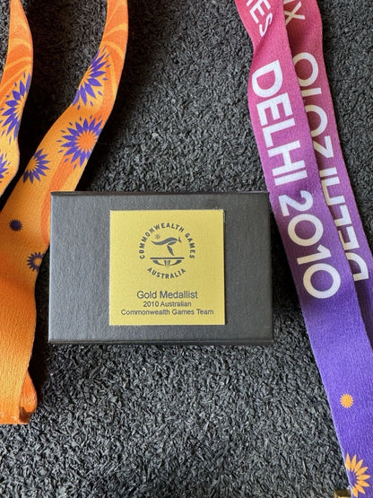 Medaille Or Geoff Huegill Delhi 2010 Commonwealth Games – Lot 3 pièces