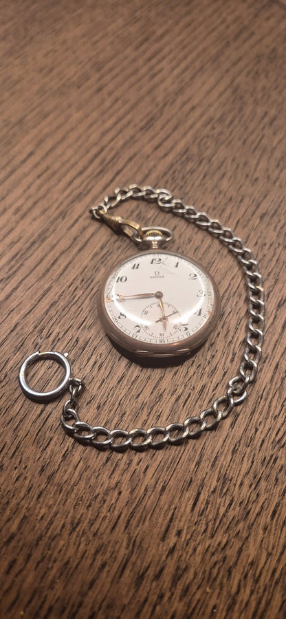 Montre de Poche Omega 1919-1921 Argent Massif | Vintage