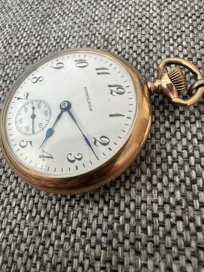 Montre de Poche Hamilton American Watch Co Or 14K | Vintage Rare