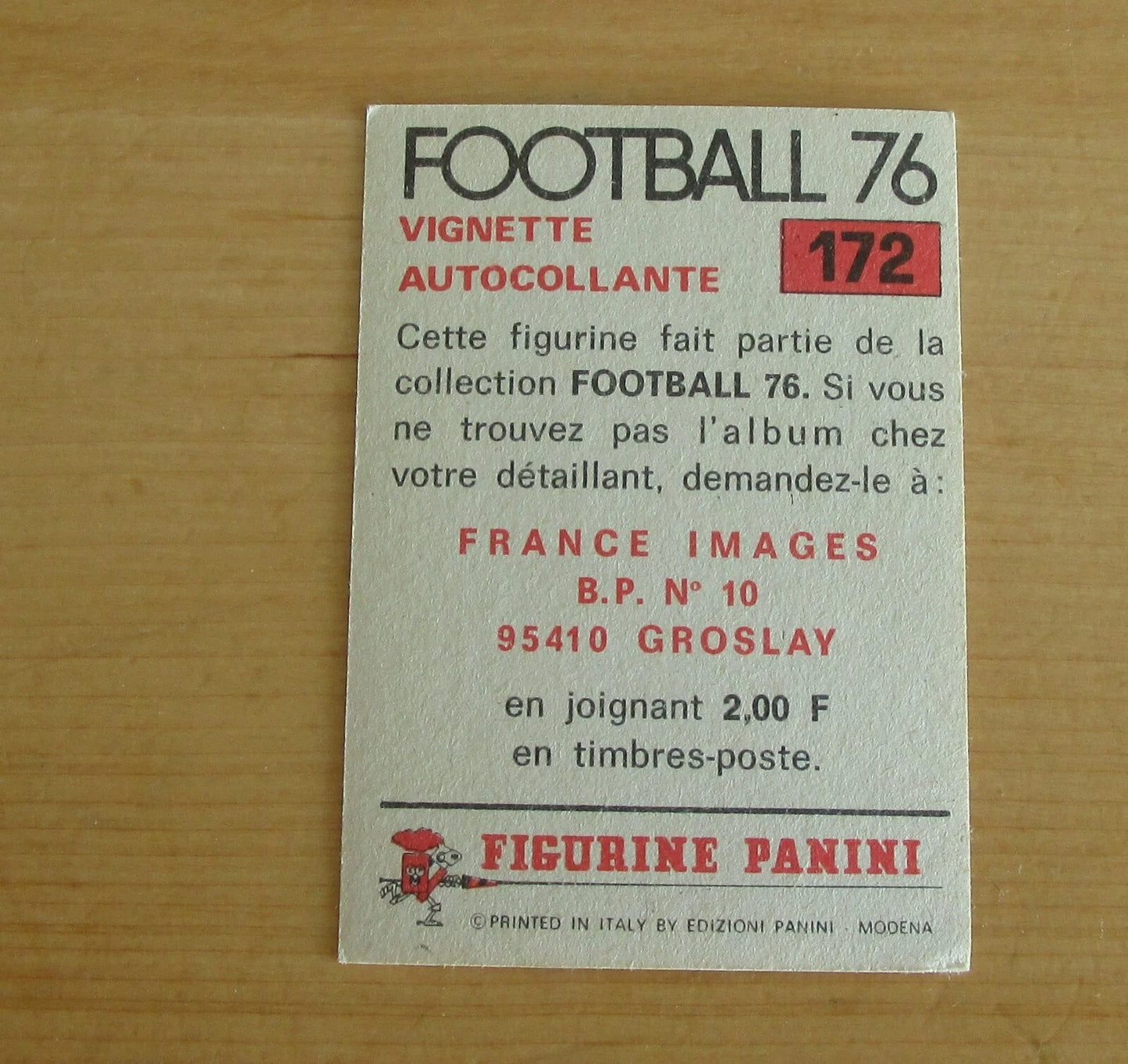 Vignettes Panini Neuves – Platini & Maradona | 1976-1986