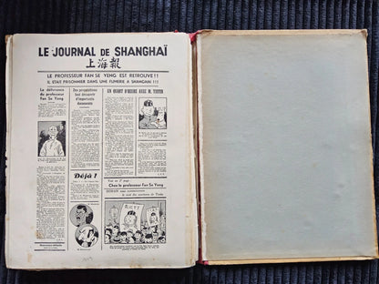 Tintin – Le Lotus Bleu – Édition Originale Plat Neutre N&B – 1936