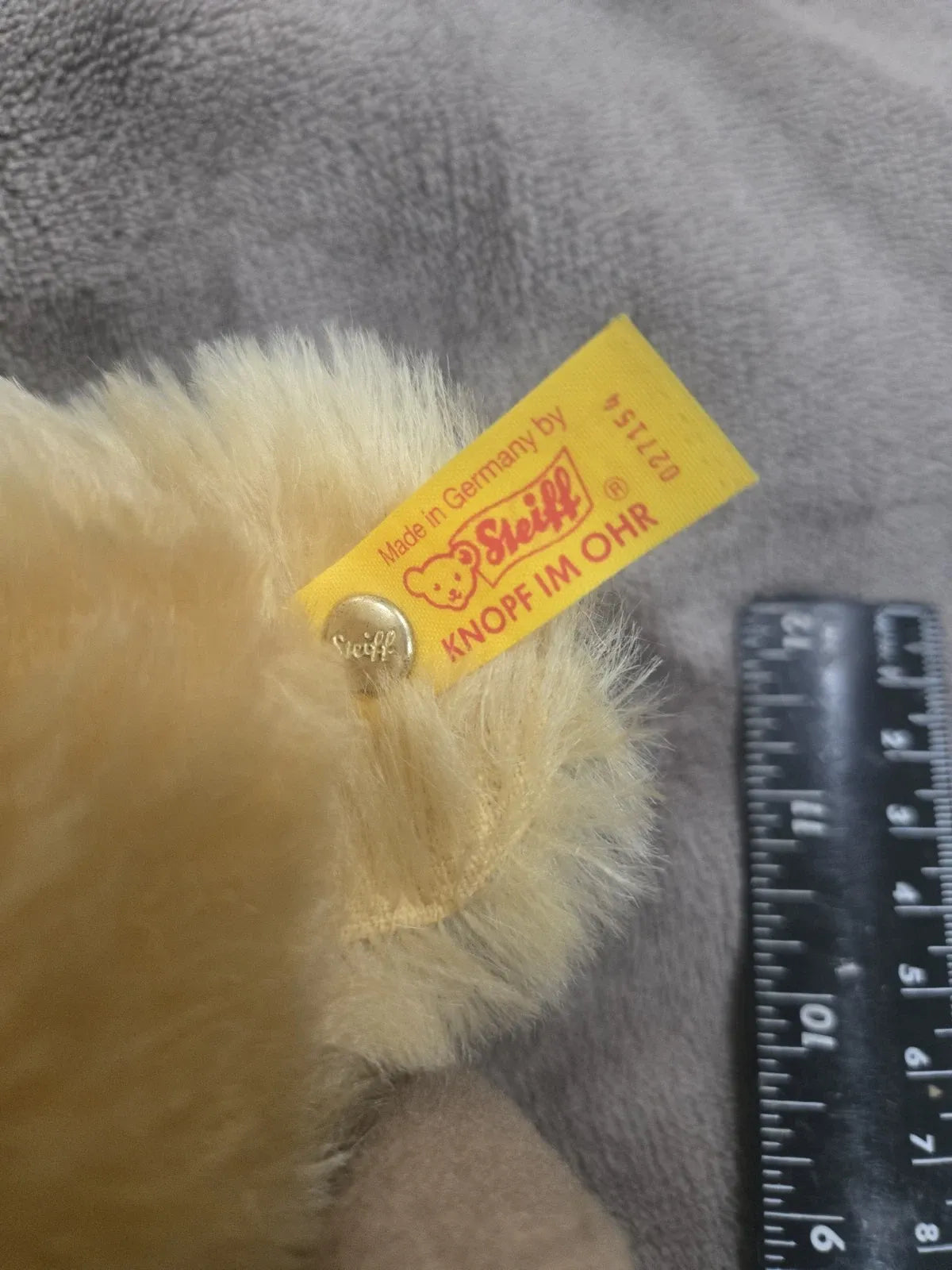 Ours Steiff Polo Bear Ralph Lauren Mohair Blond | Années 1990