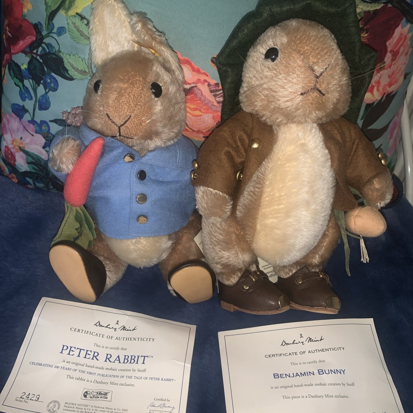 Steiff Peter Rabbit & Benjamin Bunny