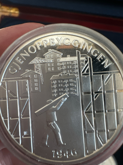 Collection 24 Médailles Norvégiennes Argent 925 – Certificats inclus