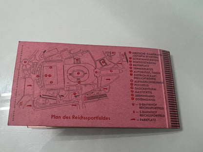 Livret Complet Billets Athlétisme – J.O Berlin 1936 – Jesse Owens