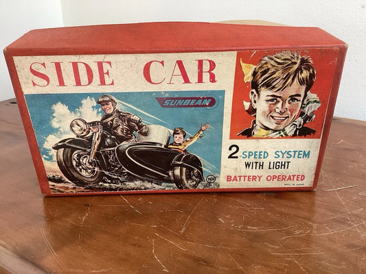Moto Side-Car Marusan Sunbeam Litho Étain