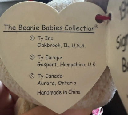 Ty Signature Bear Beanie Baby 1999