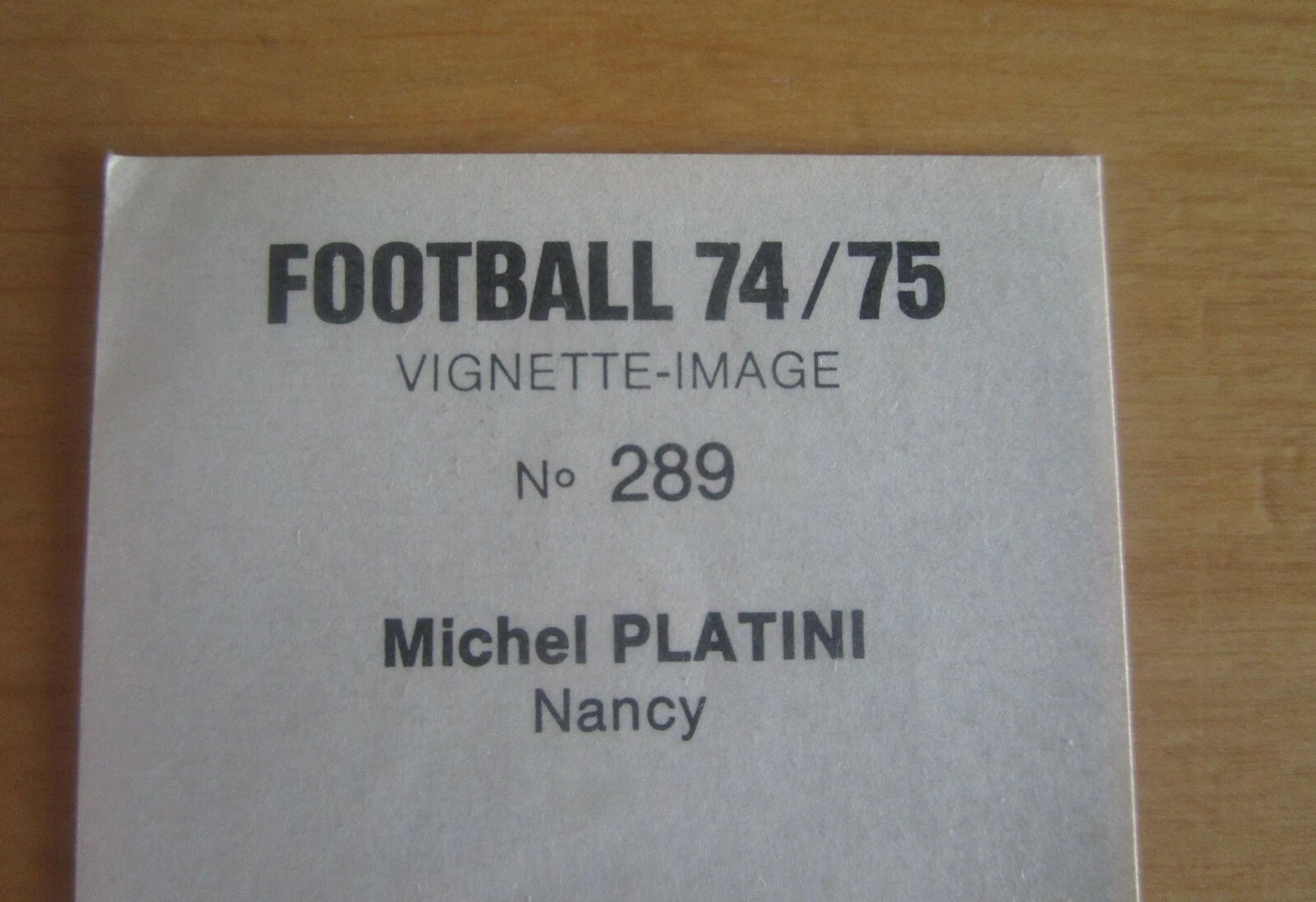 Lot de 2 images collector Pelé + Michel Platini  1974/75