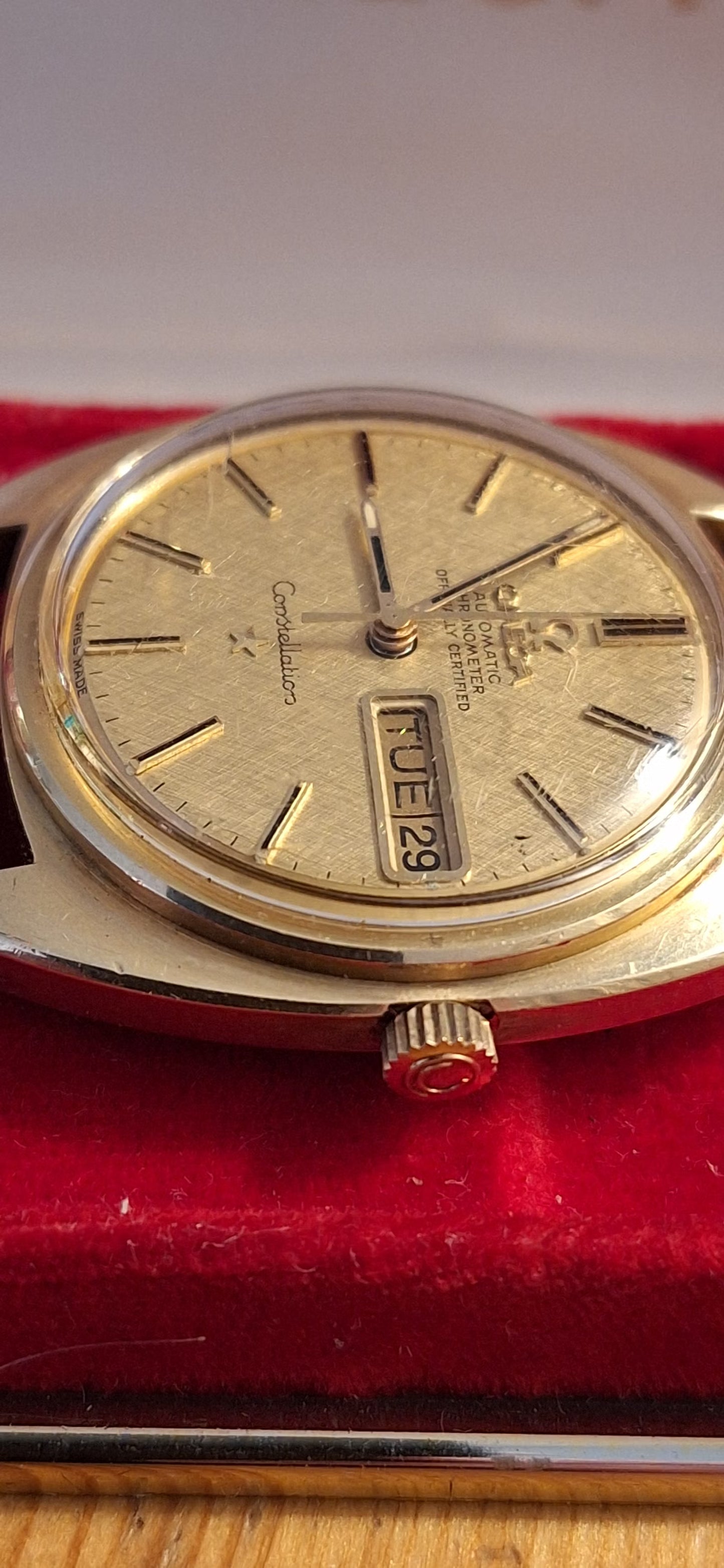 Montre Omega Constellation Vintage Années 70 — Plaquée Or Certifiée