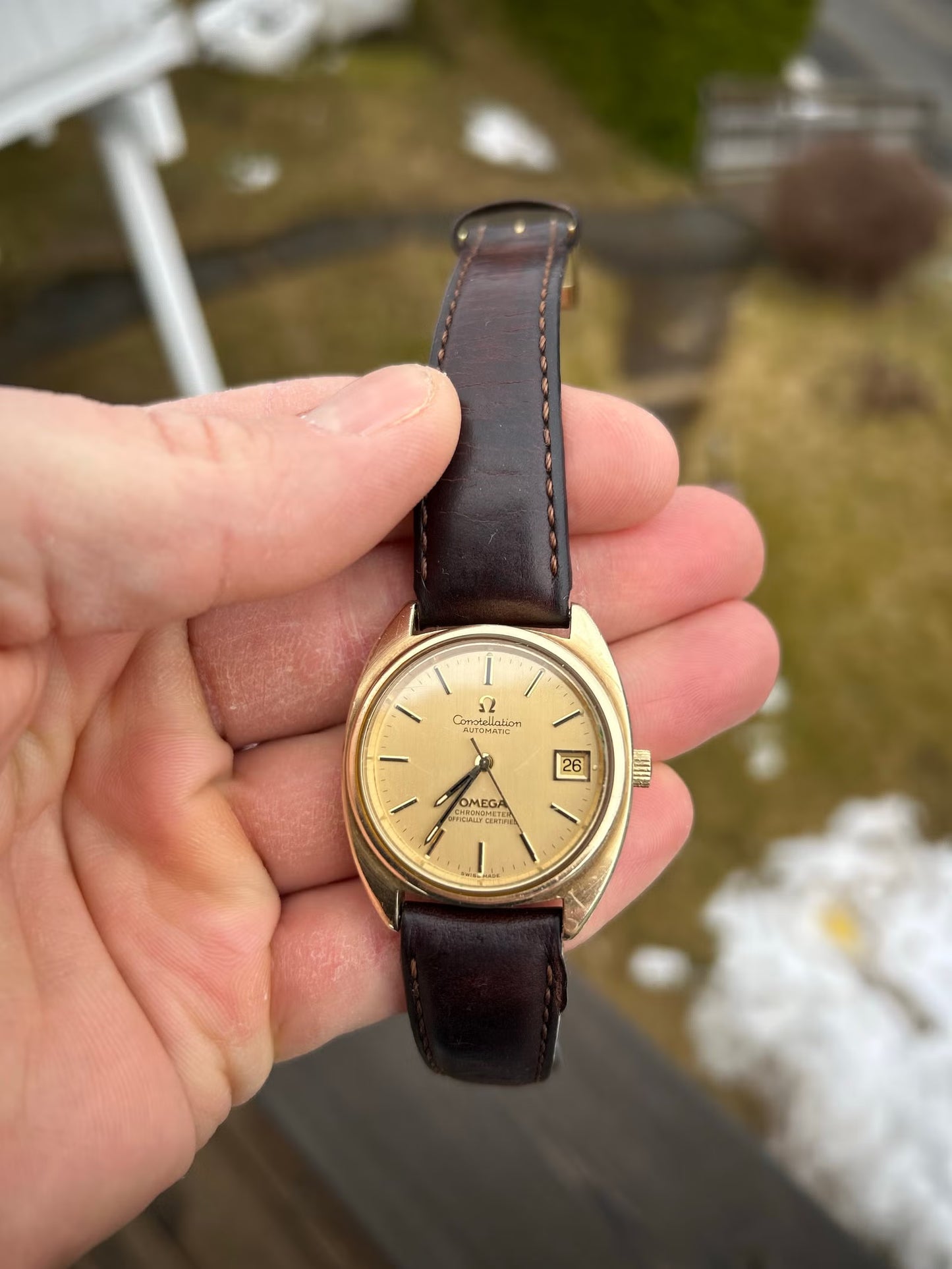 Montre Omega Constellation Automatique Vintage — Boîte d'Origine