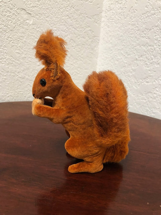 Écureuil Steiff 1934 en Velours Rouge-Brun (6")
