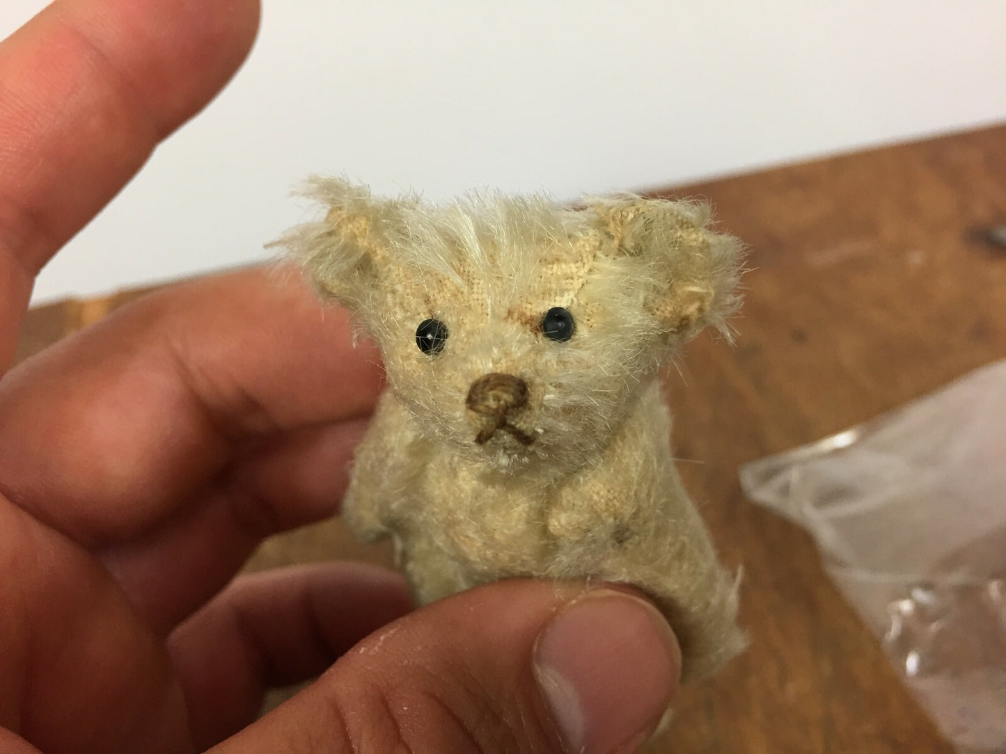 Petit Ours Steiff Ancien en Mohair Articulé