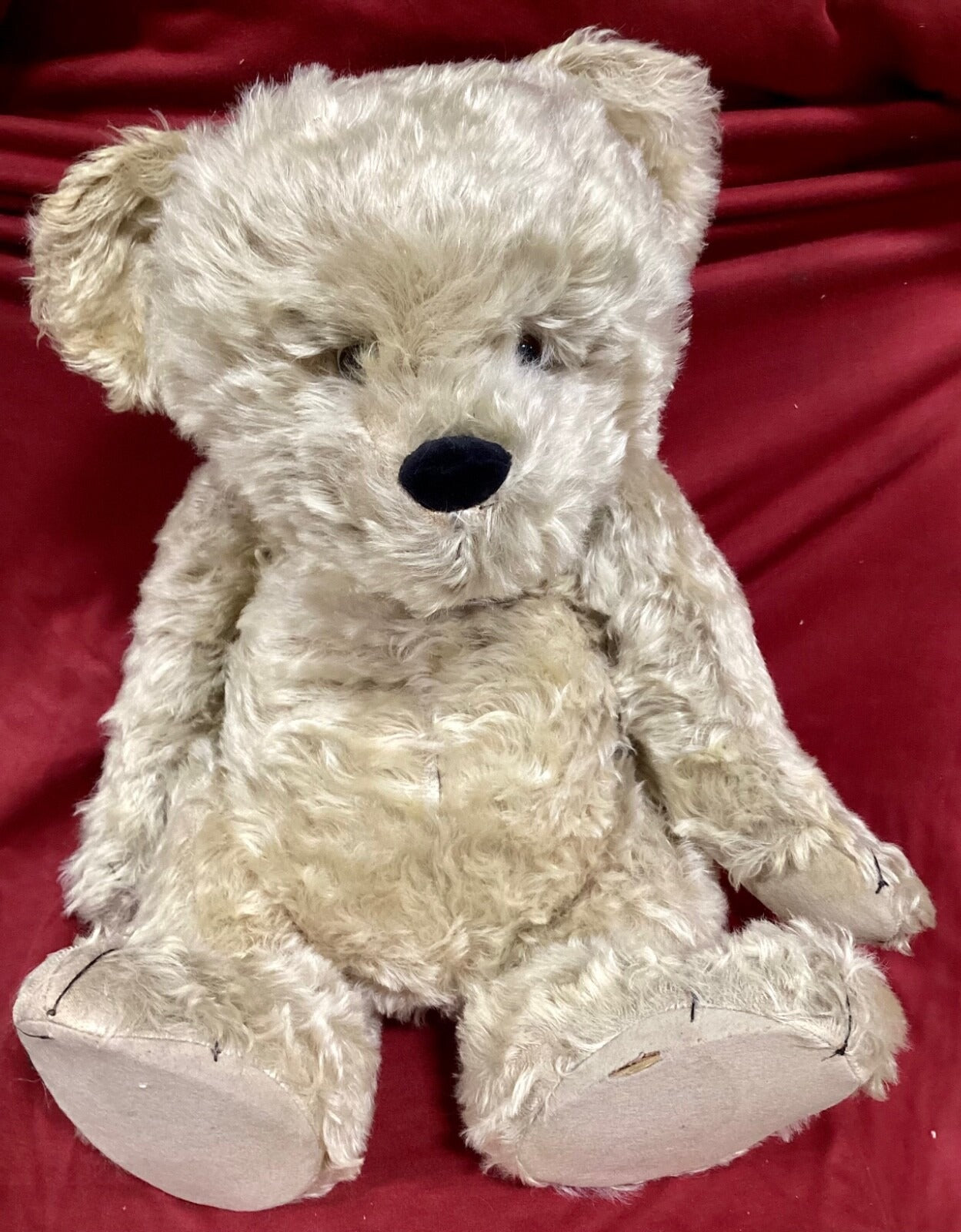 Ours Pooh Antique Années 1930 - 24" Mohair Entièrement Articulé