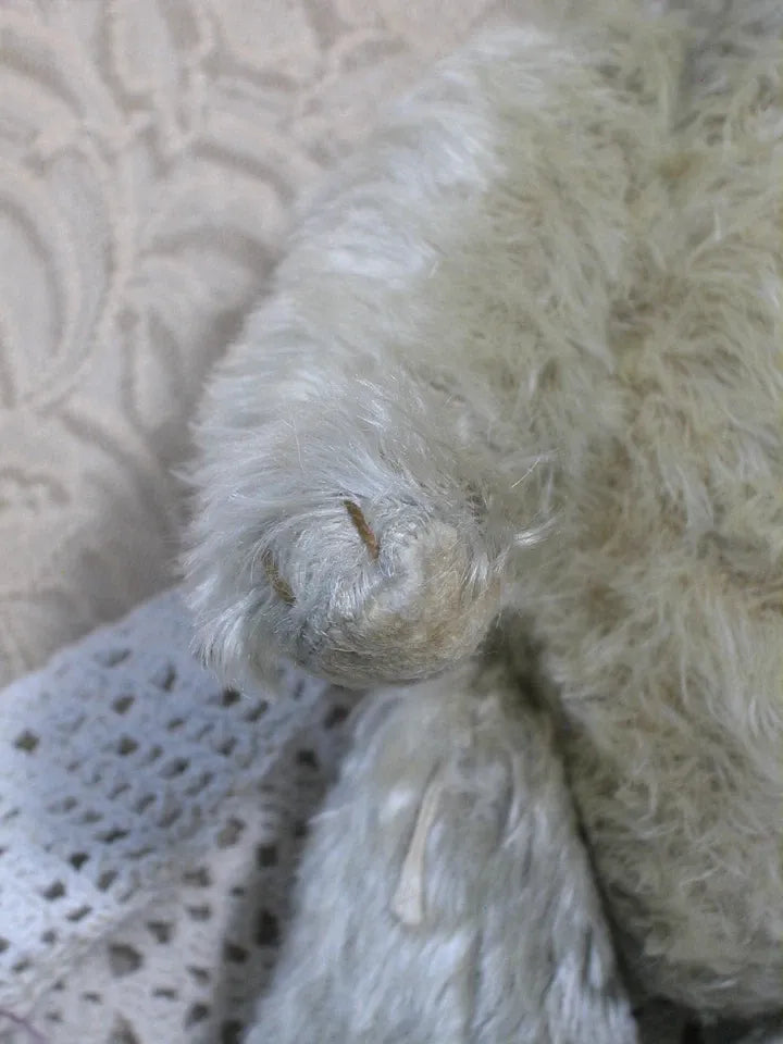 Ours Steiff Blanc Antique Début 1900s (17")