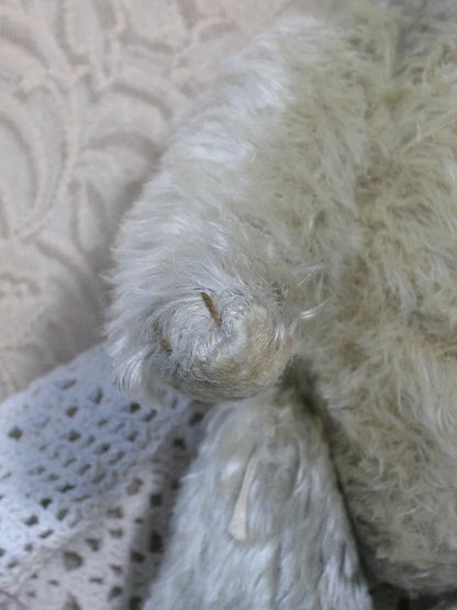 Ours Steiff Blanc Antique Début 1900s (17")