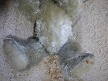 Ours Steiff Blanc Antique Début 1900s (17")