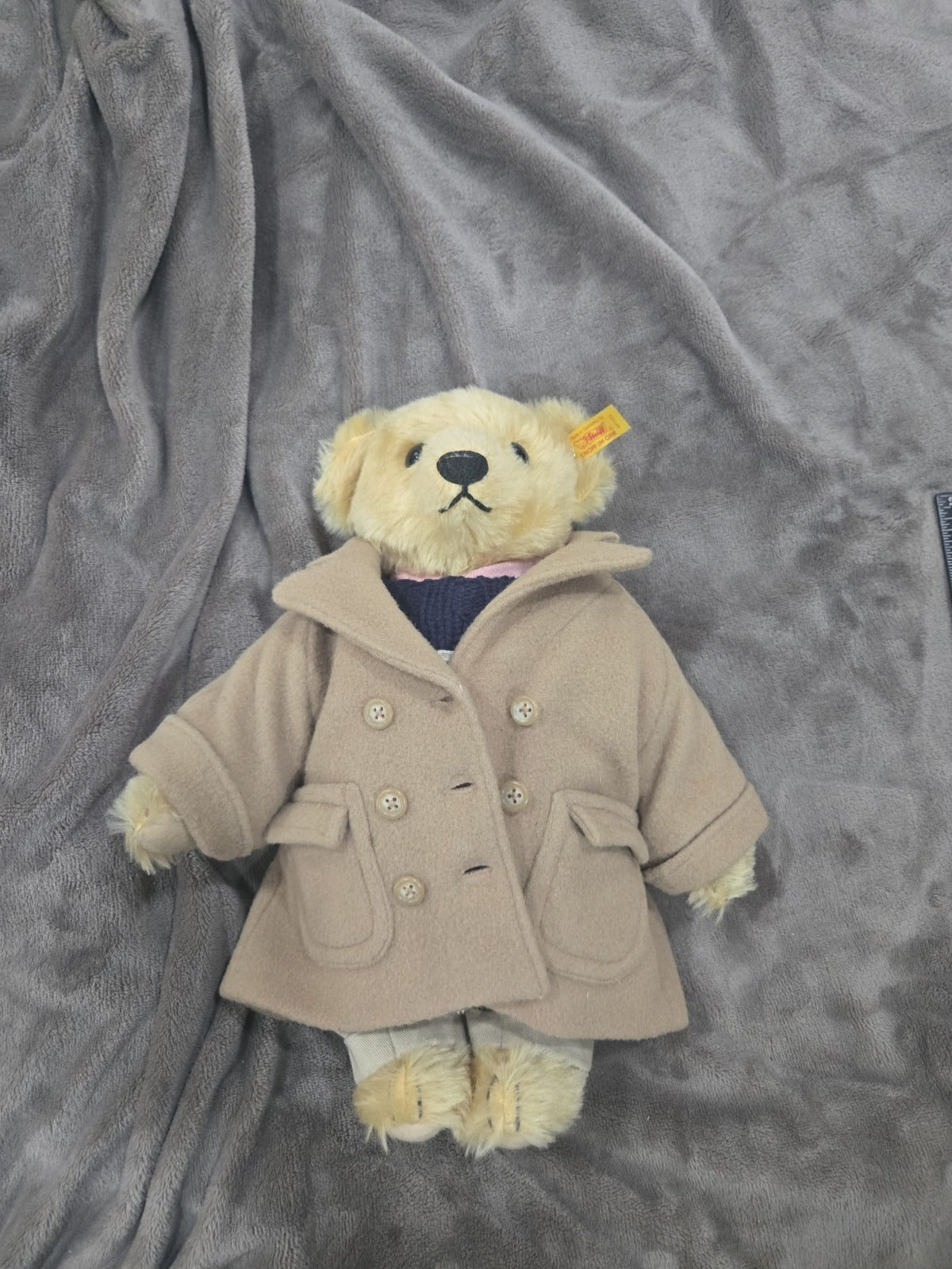 Ours Steiff Polo Bear Ralph Lauren Mohair Blond | Années 1990