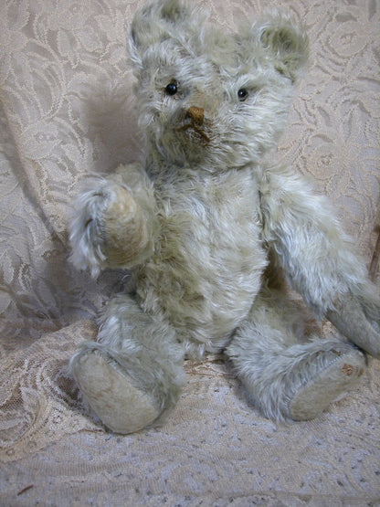 Ours Steiff Blanc Antique Début 1900s (17")