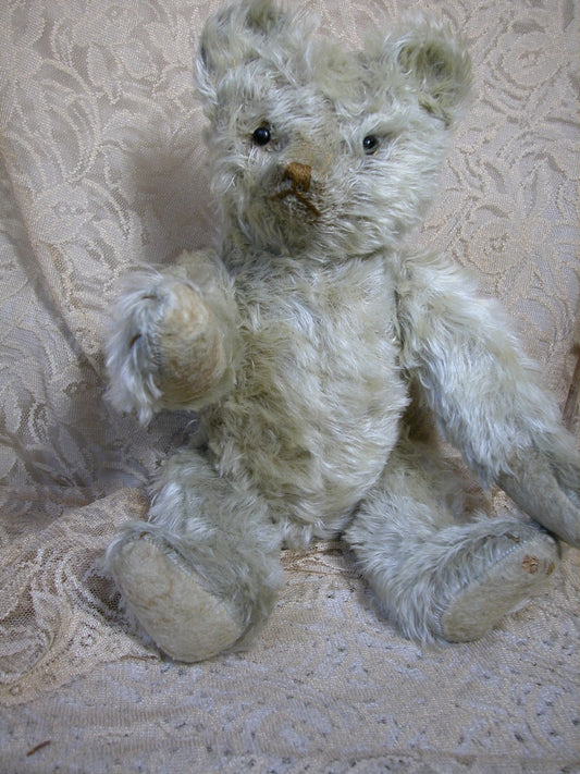 Ours Steiff Blanc Antique Début 1900s (17")