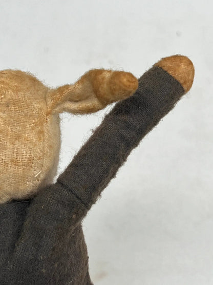 Lapin en Peluche Paille c.1900