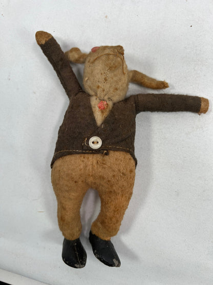 Lapin en Peluche Paille c.1900