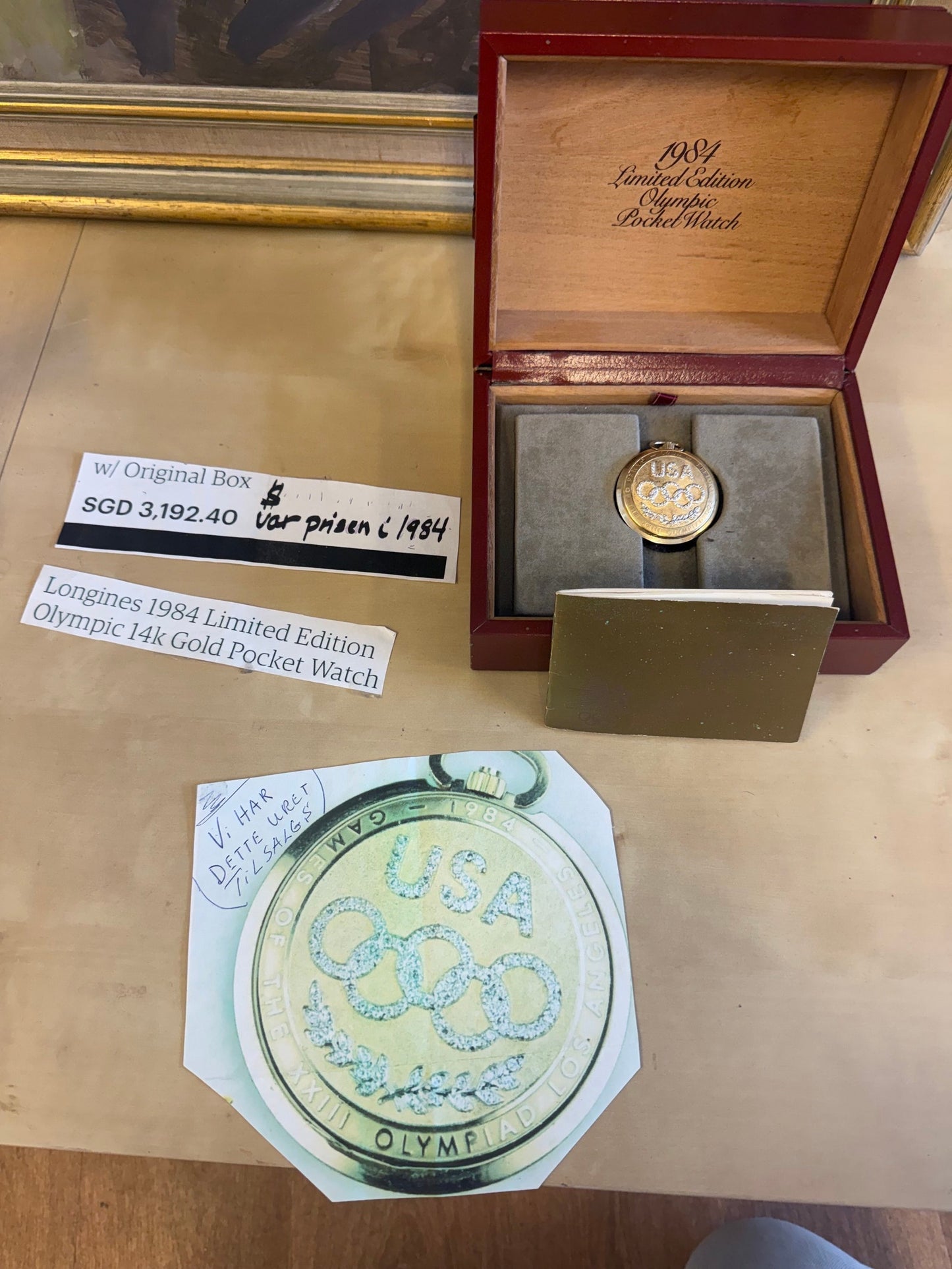 Montre de Poche Longines Jeux Olympiques Los Angeles 1984 — Édition Rare