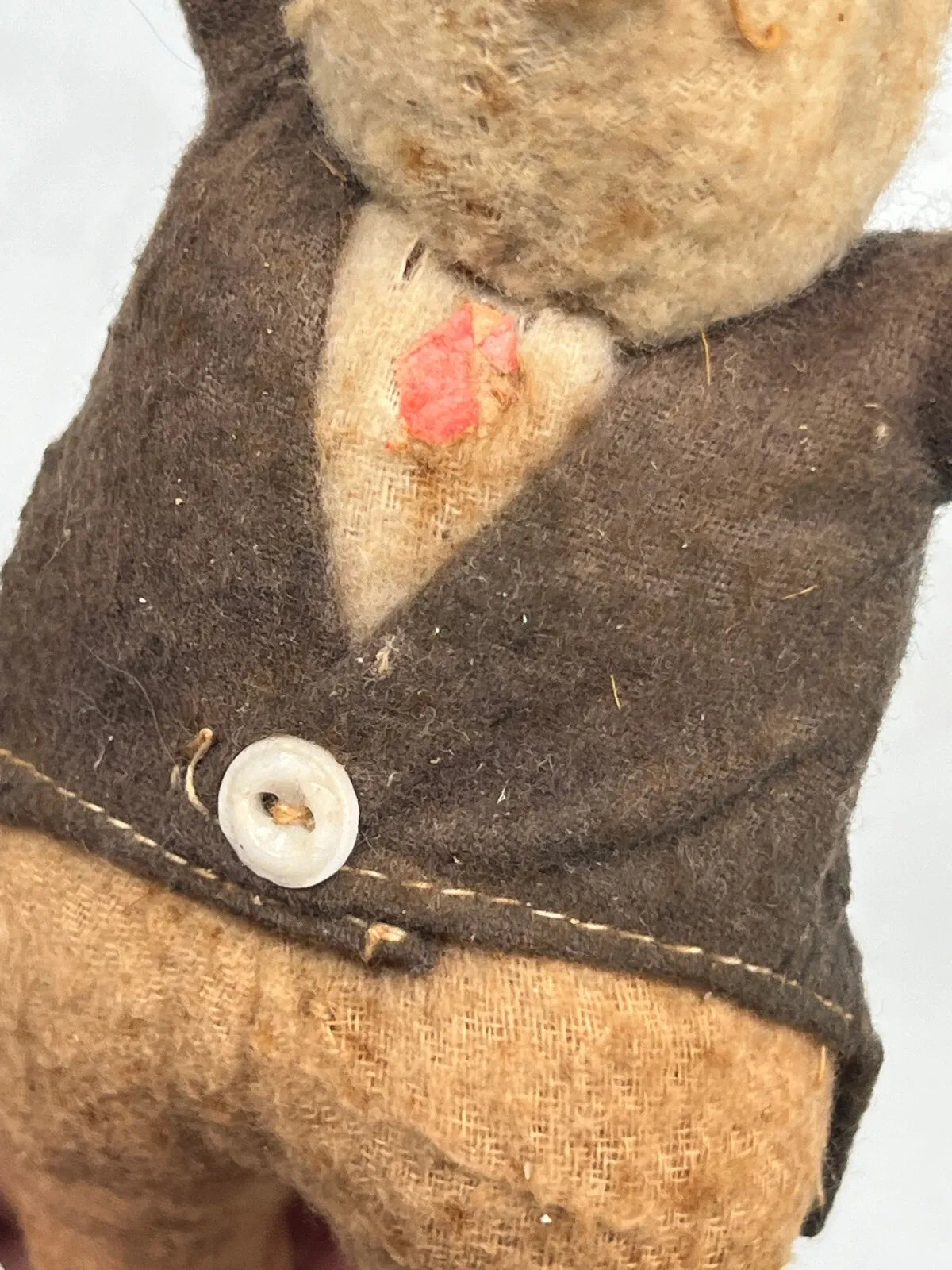 Lapin en Peluche Paille c.1900