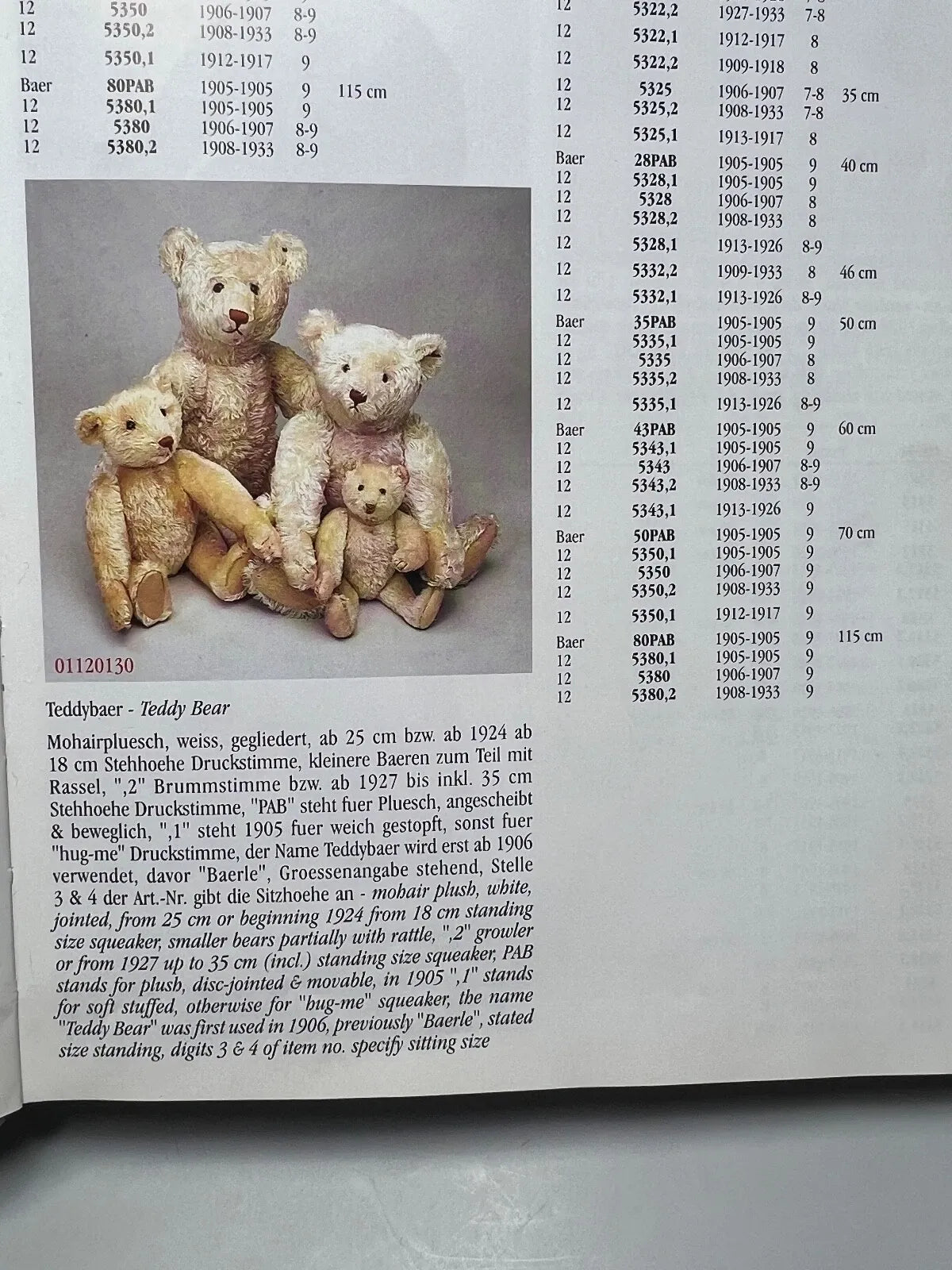 Ours Steiff 1927 Blanc (20")